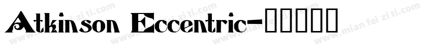Atkinson Eccentric字体转换